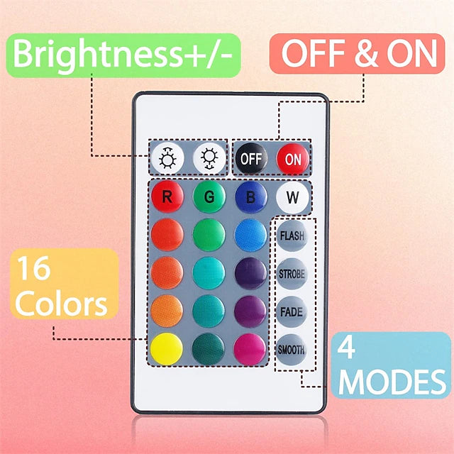 DIY 3D Note Board Creative Led Night Light 16 Color Change USB Message Board