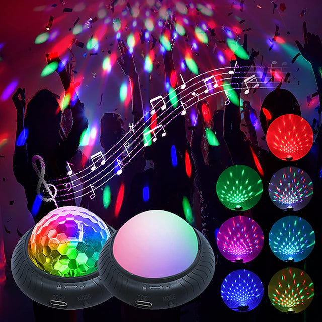 LED Disco Ball Stage Lights UFO 9 Colors DMX Crystal Magic Ball Stage Light Effects