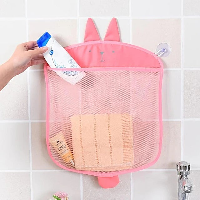 Baby Bathroom Mesh Bag Sucker Design For Children Bath Toys