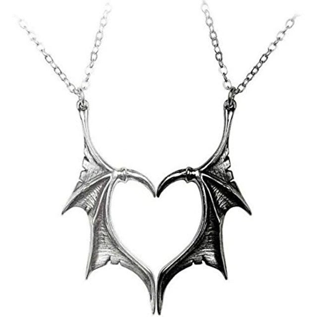 devil wings demon dragon wings pendant necklace for women men charm