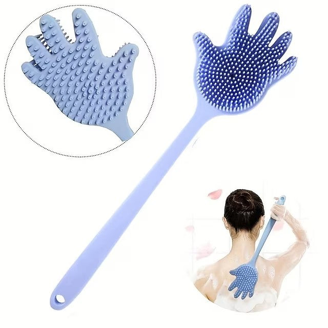 Back Shower Scrubber Long Handle Back Washer For Shower Body Brush Soft Bristled