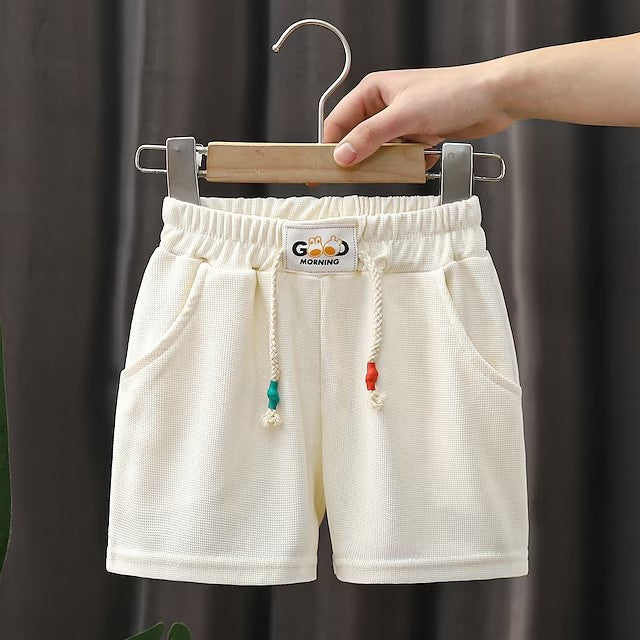 Kids Boys Shorts Solid Color Comfort Shorts Outdoor Adorable