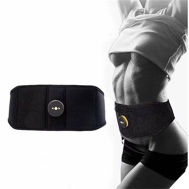 EMS Abdominal Toning Belt Abdomen Vibration Body Slimming Belt Trainer