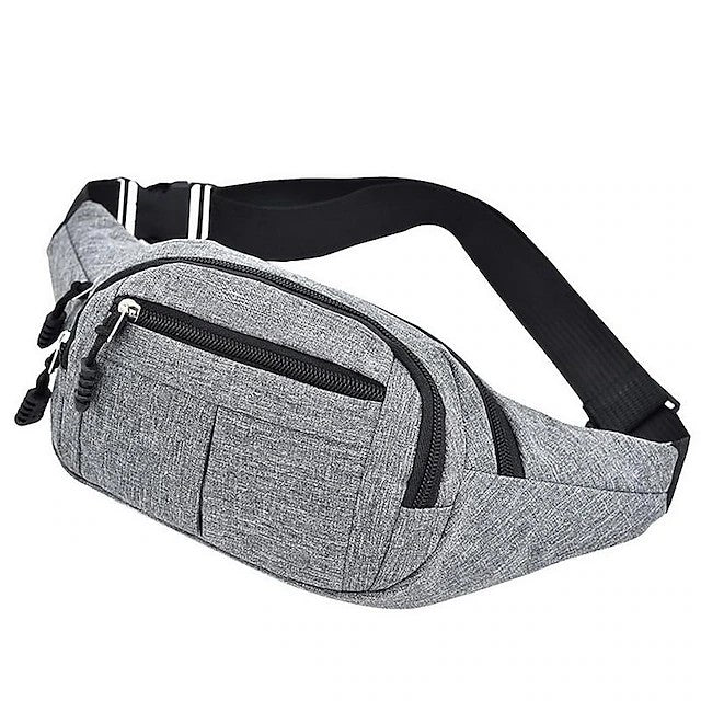 Fashion Men Women Waist Bag Casual Fanny Pack Purse Large Phone Belt Bag Pouch Canvas