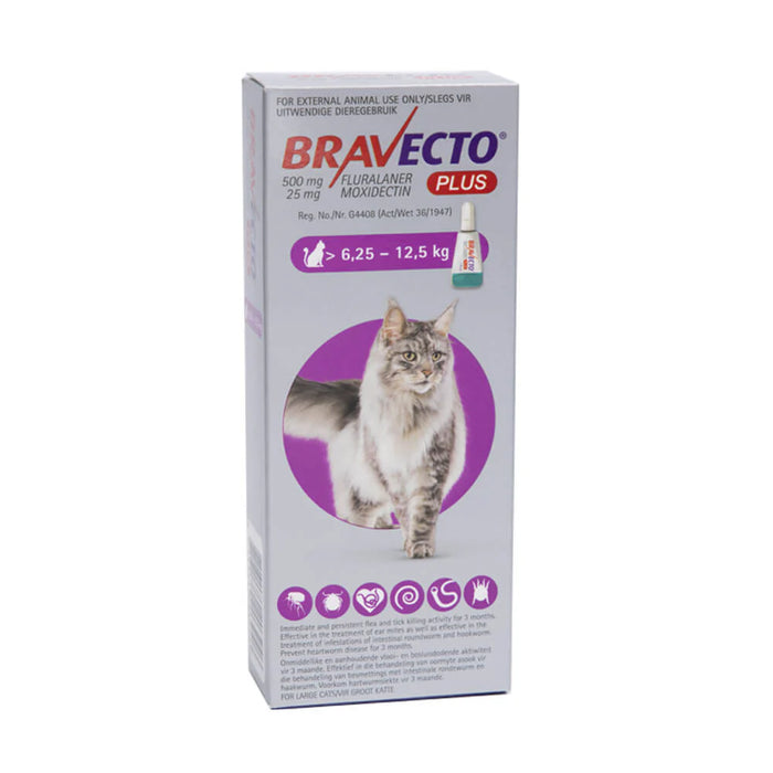 PLUS Tick, Flea And Worm Control For Cats