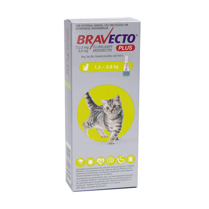 PLUS Tick, Flea And Worm Control For Cats