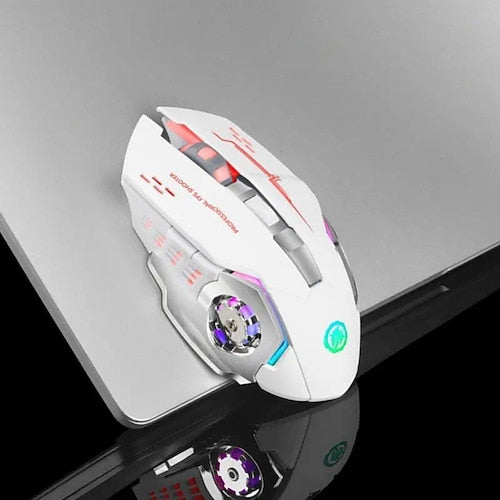 USB Rechargeable Wireless Mouse Gaming Mouse Silent Mechanical E-Sports Backlight PC Gamer