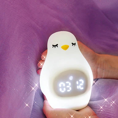 Night Light Bedroom Alarm Clock Penguin Decoration Light Nursery