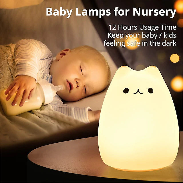 Cute Night Light for Girls Baby Boy Toddler Gifts Cute Cat Night Lights