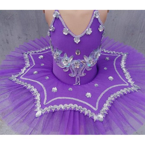 Kids' Dancewear Ballet Dress Feathers / Fur Split Joint Crystals / Rhinestones Girls'