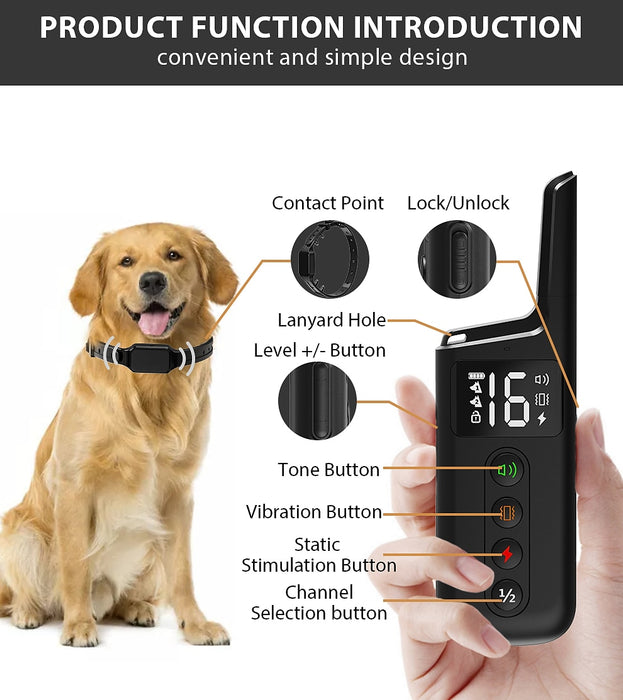 Dog Training Shock Collar For Dogs With Remote New Design Dog 3 Modes Beep Vibration Dog Trainer