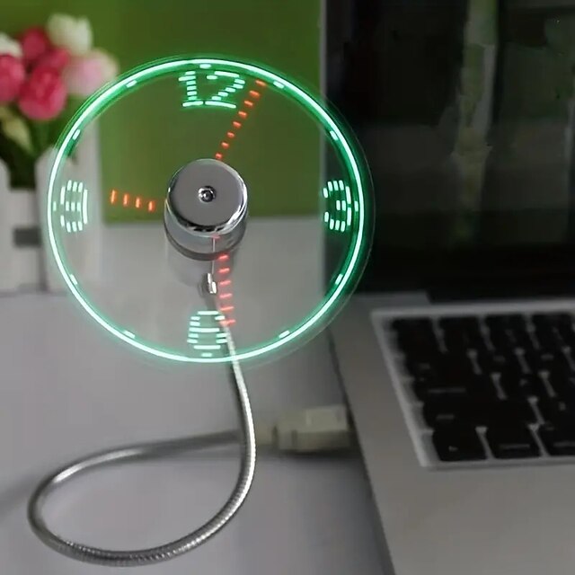 Mini Usb Fan Digital Time Projection Clock Mini LED Clock With Time Projection Portable Digital Watch