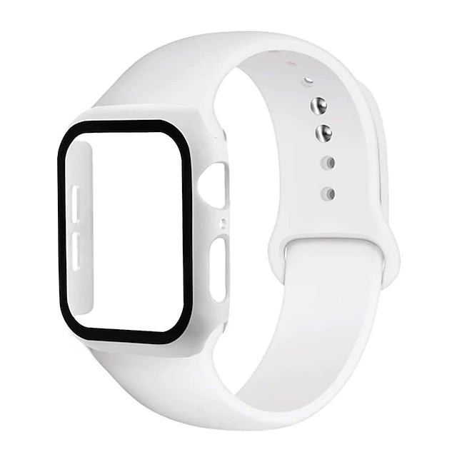 Watch Band for Apple Watch Series 8 7 6 5 4 3 2 1 SE Silicone Replacement Strap Breathable Sport Band Wristband