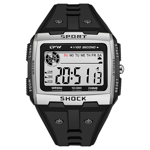 Big Numbers Oversized Digital Watch Easy to Read 5ATM Water Resistant For Student