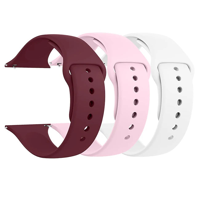 3 Pack Sport Band Compatible with Apple Watch band 38mm 40mm 41mm 42mm 44mm 45mm Elastic Adjustable Soft Silicone Strap
