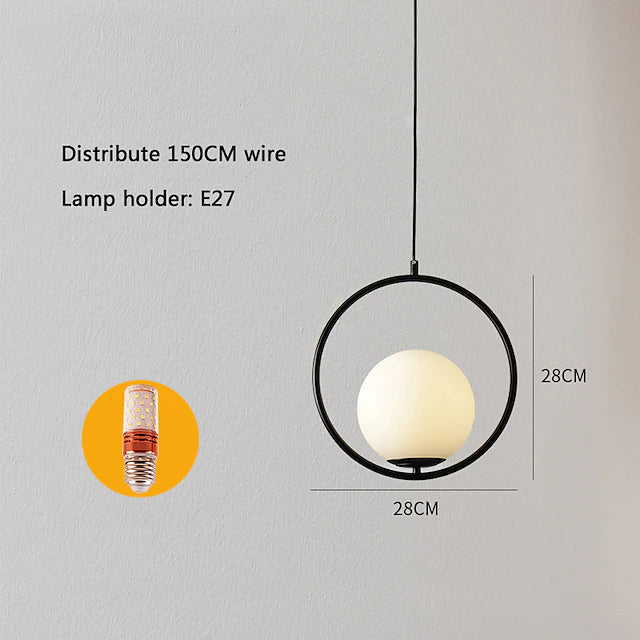 178 cm LED Pendant Light Single Design Gold Globe One Light Hanging
