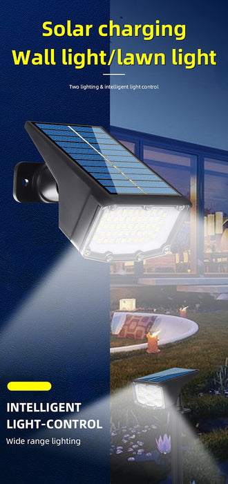 Solar Spotlights Garden Patio Light 50/53/57 LEDs Outdoor Wall Lights Waterproof IP65 Solar Powered