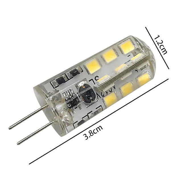10PCS G4 Bi-pin LED Light Bulb 3W 24LED SMD 2835 Equivalent Halogen