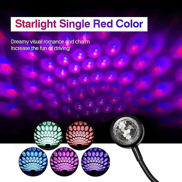DJ Lighting Sound Party Auto USB Mini Disco Ball Lights RGB Multi Color