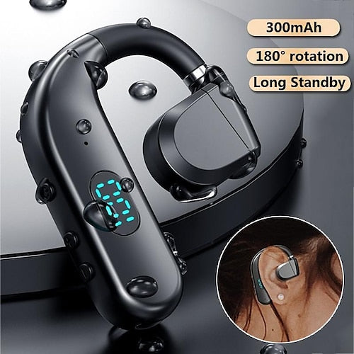 1Pc Long Standby Bluetooth Wireless Earpiece Led Power Display Bluetooth Earphone Noise Cancelling
