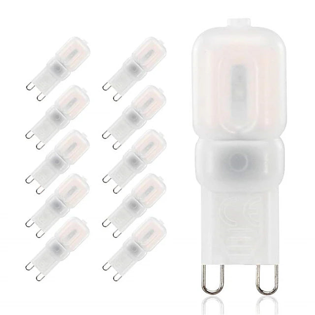 10pcs 3W LED Bi-pin Lights Bulbs 300lm G9 14LED Beads SMD 2835 Dimmable