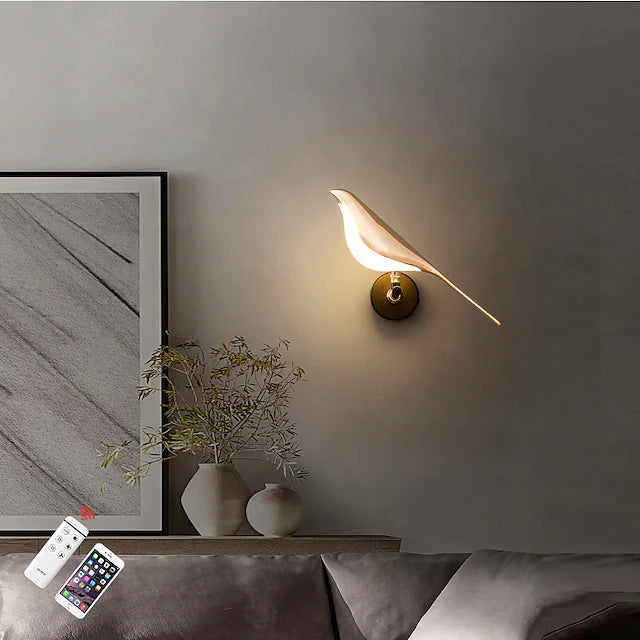 Nordic Style Indoor Wall Light LED Bird Design Modern Aluminum Wall Light 220-240V