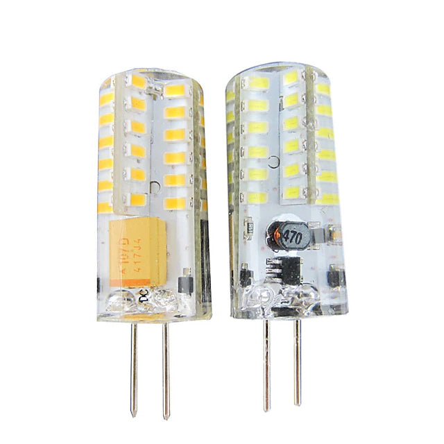10pcs 3 W LED Bi-pin Lights 300 lm G4 T 48 LED Beads SMD 3014 Dimmable Warm White White 12-24 V