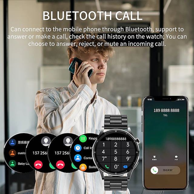 LIGE BW0398 Smart Watch 1.32 inch Smartwatch Fitness Running Watch Bluetooth