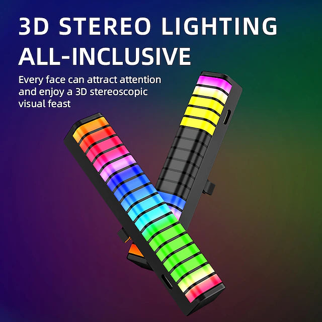 Auto Car Interior RGB Light Music Rhythm Control Diffuser Vent Clip Air Fresheners