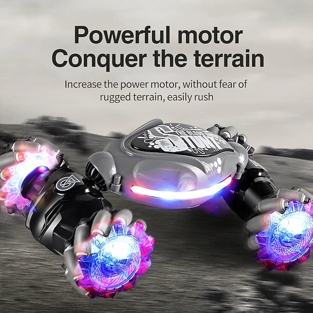 2022 New Remote Control Stunt Car Gesture Induction Deformation Twist Climb Electronic Toys