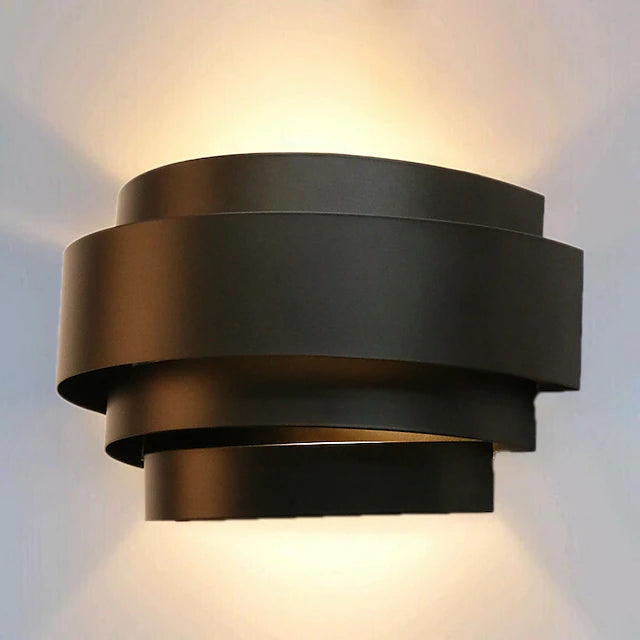 Outdoor Flush Mount Wall Lights LED 60W Pathway Metal Semicircle Wall Light