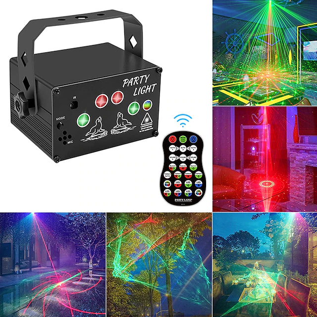 DJ Party Lights Stage Laser Northern Light Effect RGB Sound Activated