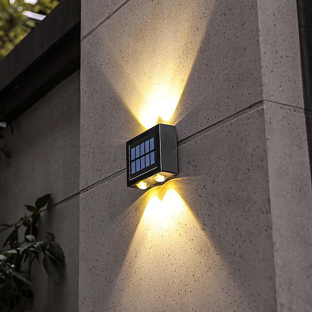 2/4pcs Solar Wall Lights Outdoor Waterproof LED Wall Lamp Garden