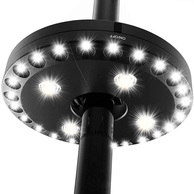 Patio Umbrella Light 3 Brightness Modes Cordless 28LEDs 200 lumens-4 x AA Battery
