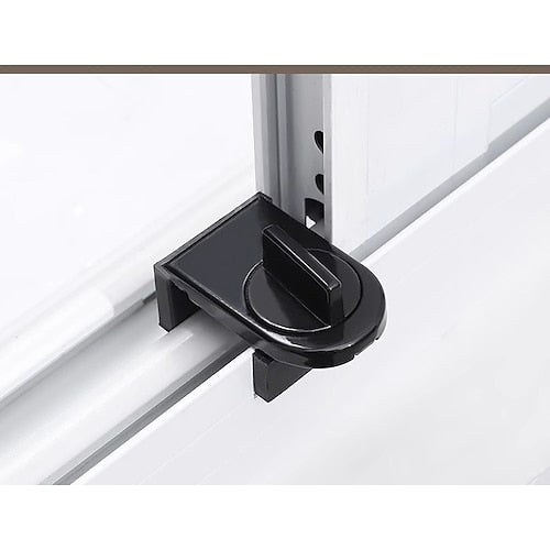1pc Aluminum Alloy Sliding Door & Window Lock, With Anti-pinch, Anti-theft, Anti-fall Function & Safety Lock