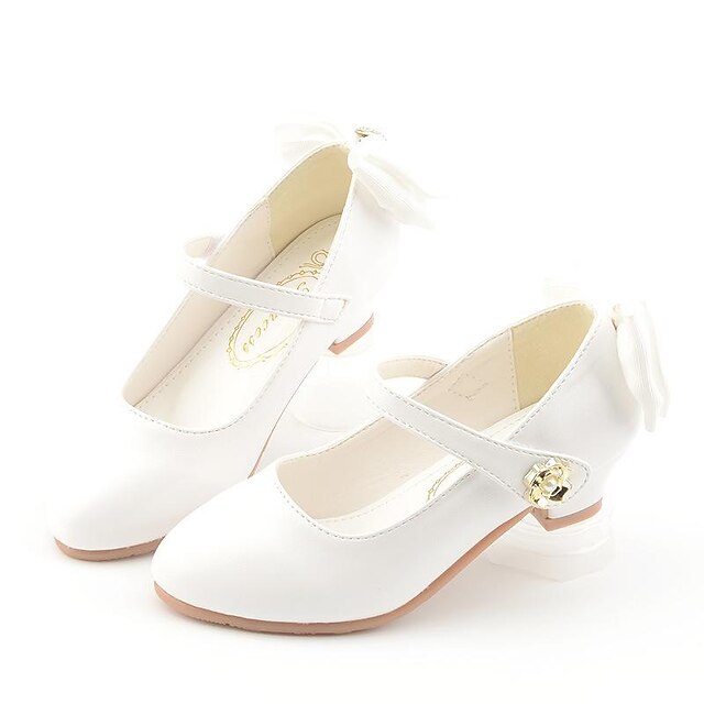 Girls' Heels Daily Dress Shoes Heel Lolita Microfiber Water Resistant Breathability Non-slipping