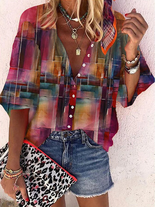 Women's Casual Daily Blouse Shirt City Graphic Scenery