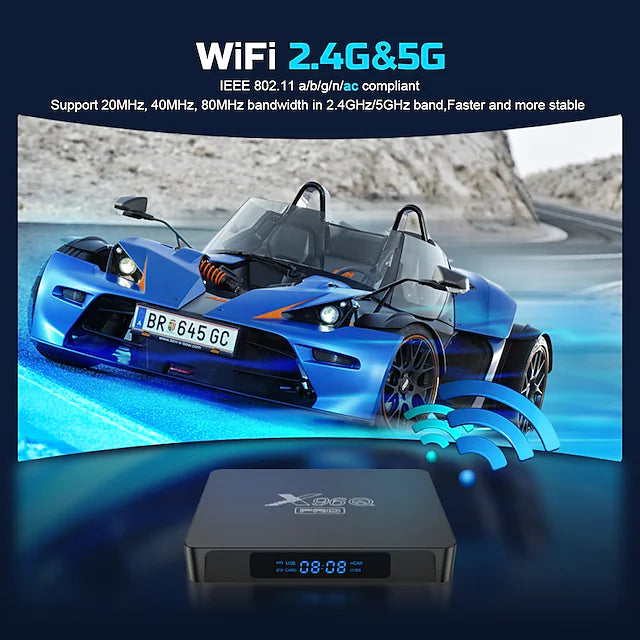 X96Q pro TV BOX android 10.0 Allwinner H313 2.4&5G WIFI Media Player