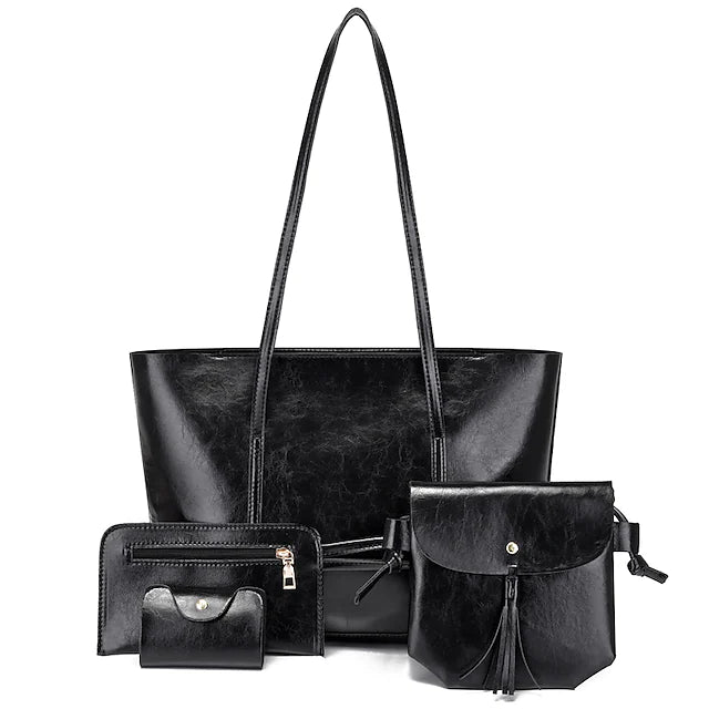 Women's Tote Bag Set Shoulder Bag PU Leather