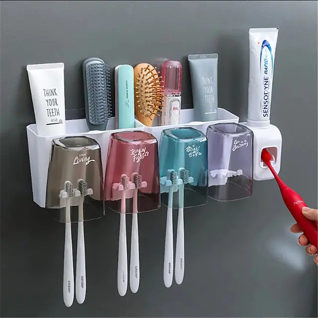 Multifunction Suction Cup Type Toothbrush Cup Holder
