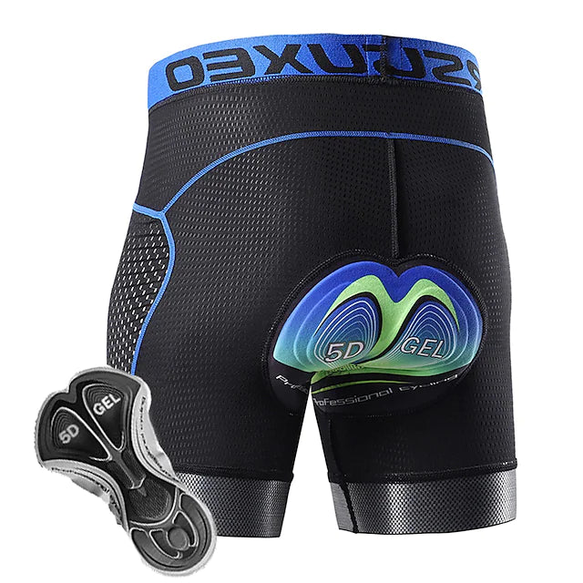 Arsuxeo Men's Cycling Underwear 5D padded Bike Shorts.