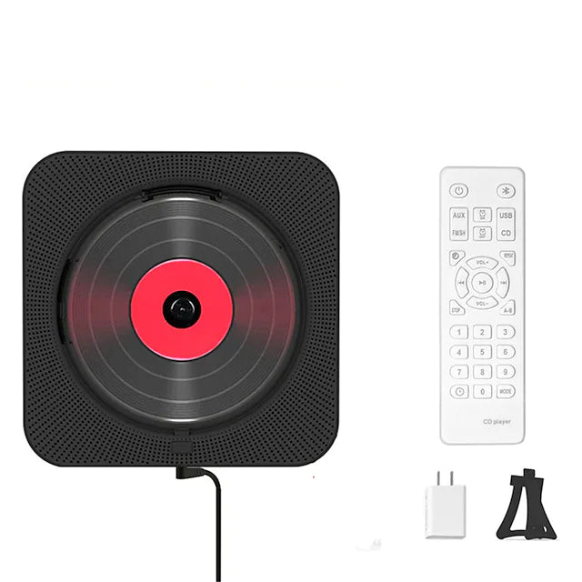 Upgrade Bluetooth CD Player with Dust Protection and LED Screen 3.5 mm AUX Socket with Remote