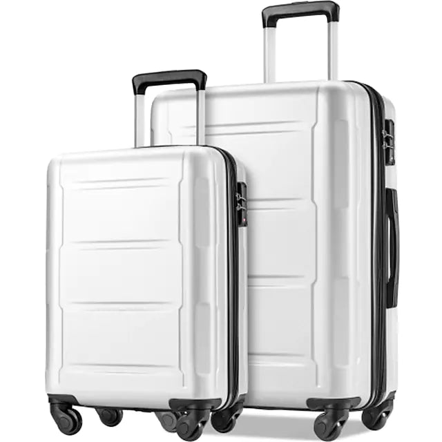Expanable Spinner Wheel 2 Piece Luggage Set ABS Lightweight Suitcase with TSA Lock 20inch28inch
