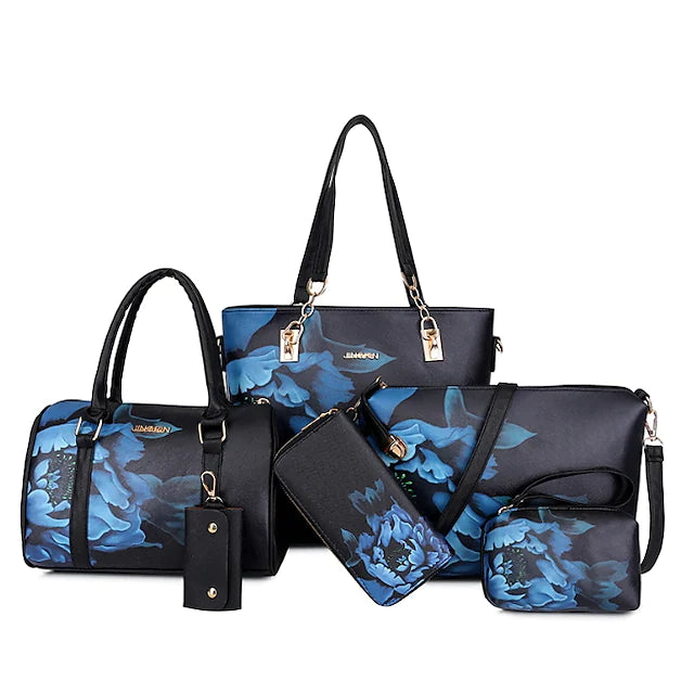 Women's Bag Sets Handbags Bag Set PU Leather 6 Pieces