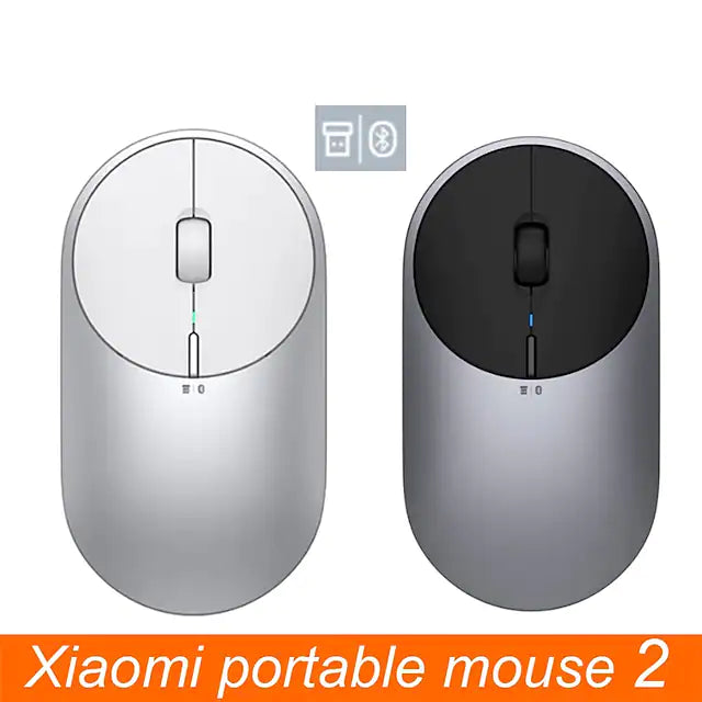 Xiaomi Mi Portable Mouse 2 Wireless Mouse With BT 4.2 Dual-Mode 4000DPI 2.4GHz