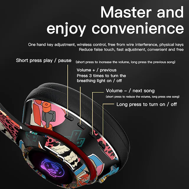 L750 Wireless Bluetooth Headset Foldable Stereo Gaming Headset Headmounted Plug-in