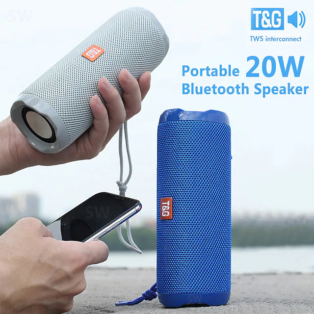 T&G TG191 Portable Bluetooth Speaker Wireless Subwoofer IPX5 Waterproof Outdoor Sports Speaker