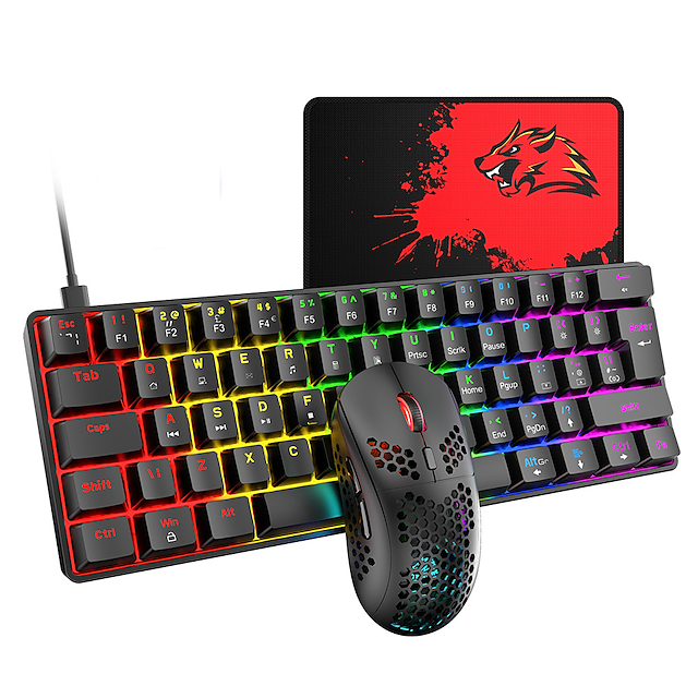 T60 USB Wired Mouse Keyboard Combo Gaming