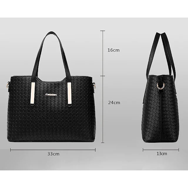 Women's Bag Sets Handbags Bag Set Top Handle Bag PU Leather 3 Pcs