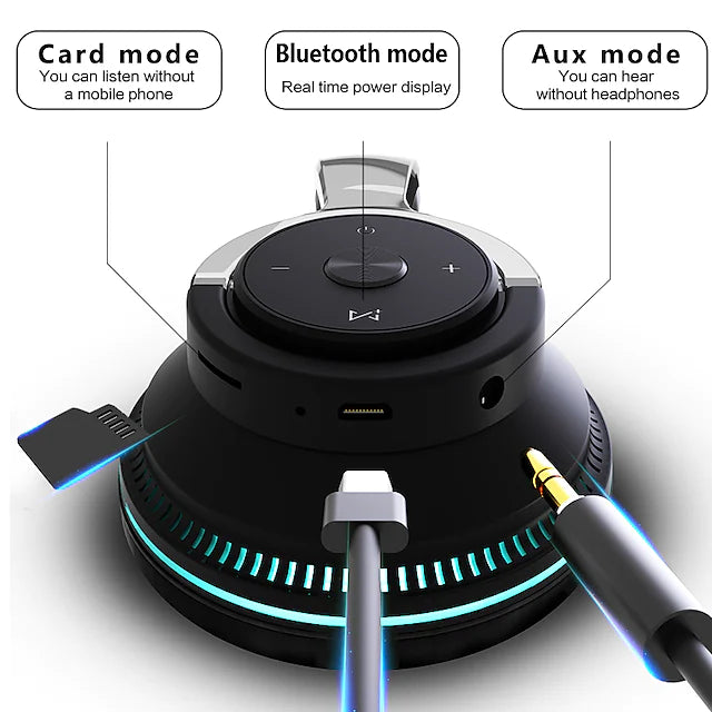 Bluetooth Headphones Wireless Headphon with Mic USB Adaptor Headset Noise Canceling